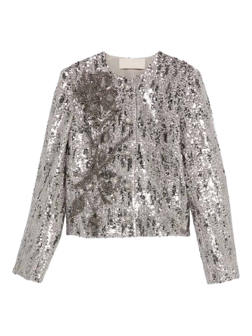 Elie Saab Sequin-embellished Jacket In Metallic