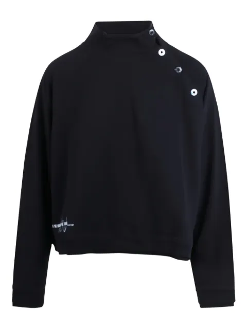 Noumeno Concetp button high-neck sweater