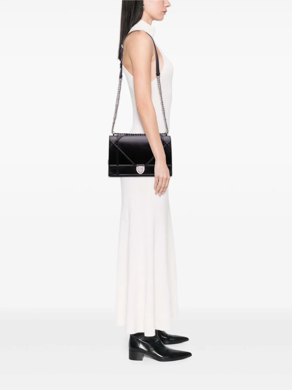 Christian Dior Pre-Owned 2014 Large Lambskin Diorama Flap crossbody bag | Pre-Owned | Image 2