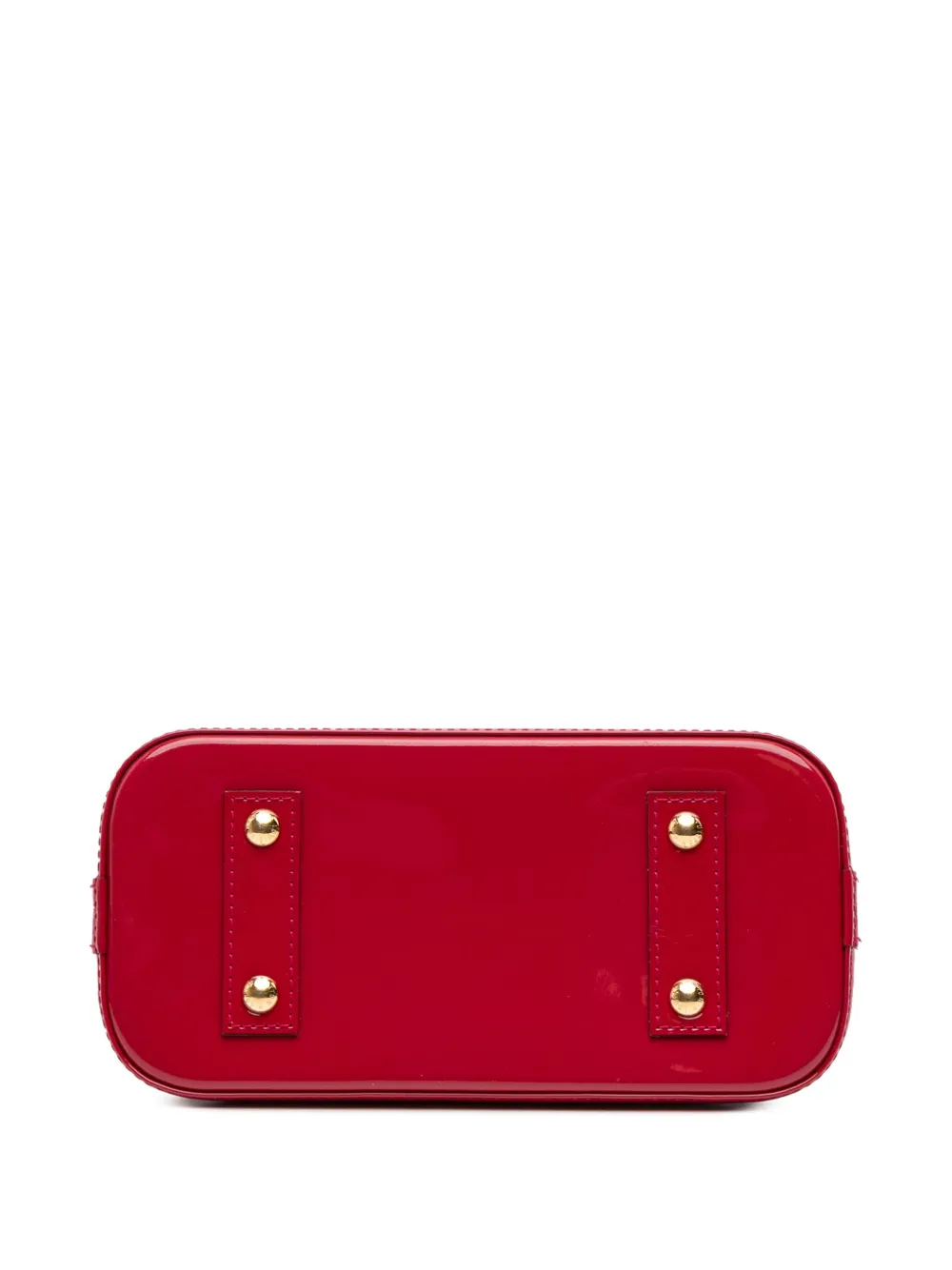 Pre-owned Louis Vuitton 2014 Monogram Vernis Alma Bb Satchel In Pink