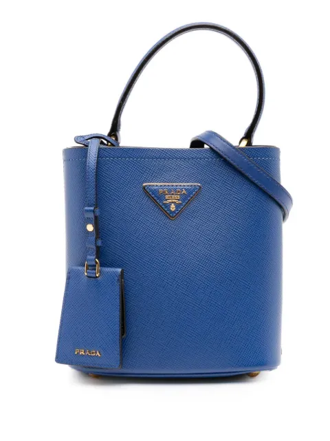 Prada Pre-Owned 2000-2025 Small Saffiano Cuir Panier satchel