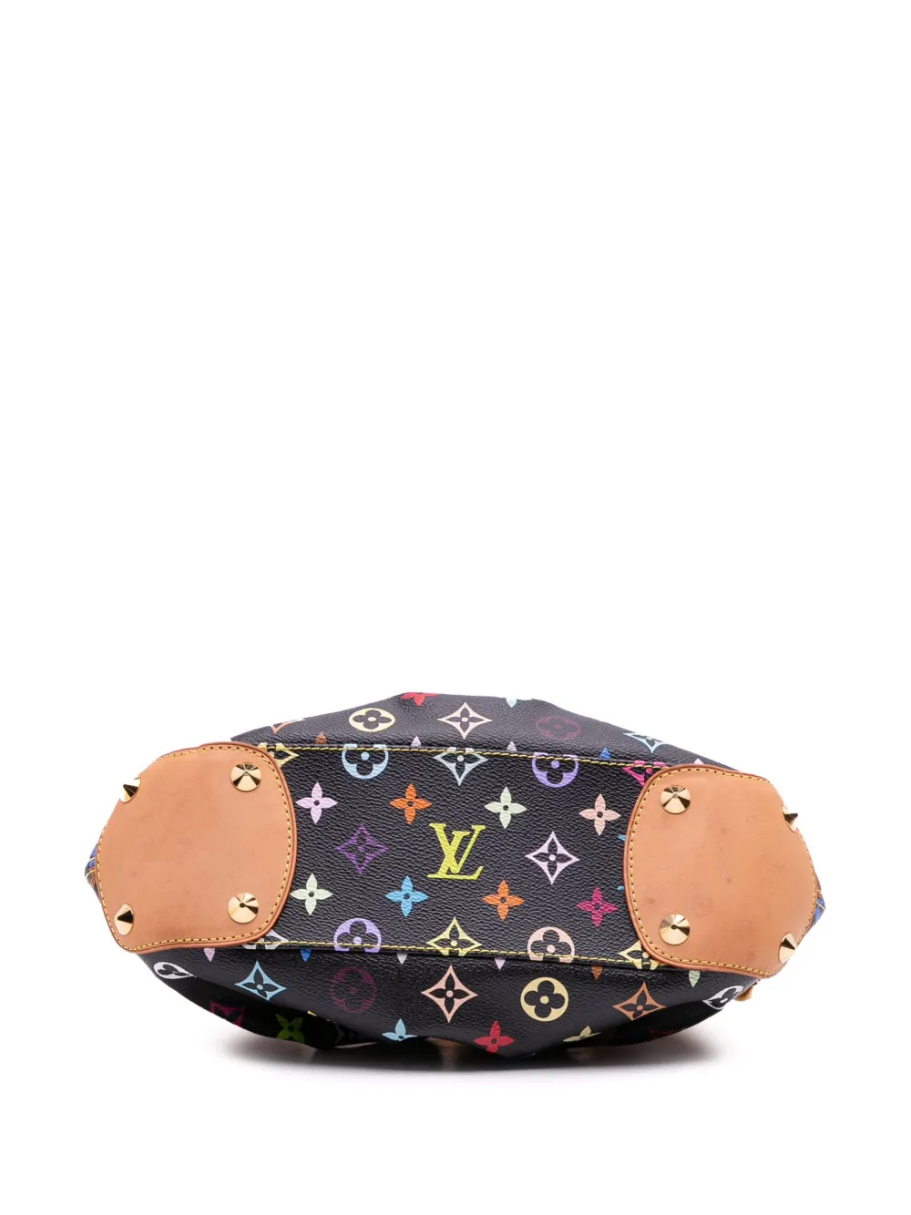 Pre-owned Louis Vuitton 2003-2025 Monogram Multicolore Judy Pm Satchel In Black