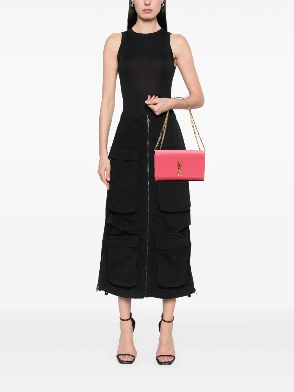 Saint Laurent Pre-Owned 2015 Medium Grain De Poudre Monogram Kate crossbody bag | Pre-Owned | Image 2