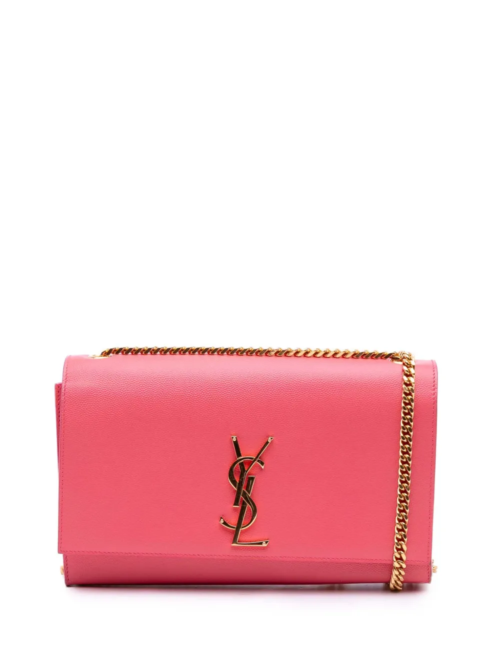 Saint Laurent Pre-Owned 2015 Medium Grain De Poudre Monogram Kate crossbody bag | Pink | Image 1