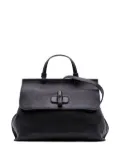 Gucci Pre-Owned 2016-2025 Medium Leather Bamboo Daily satchel - Black