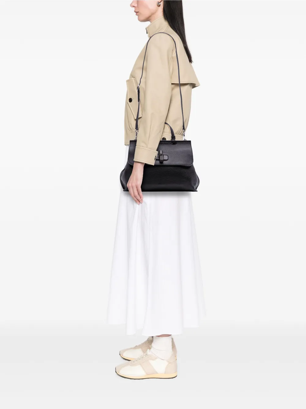 Gucci Pre-Owned 2016-2025 Medium Leather Bamboo Daily satchel | Pre-Owned | Image 2