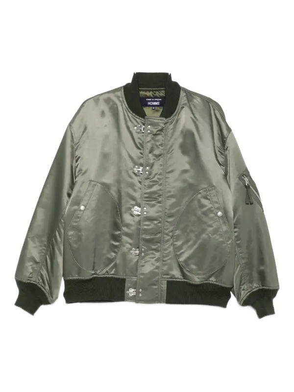 Comme Des Garçons Homme サテン ボンバージャケット | グリーン 