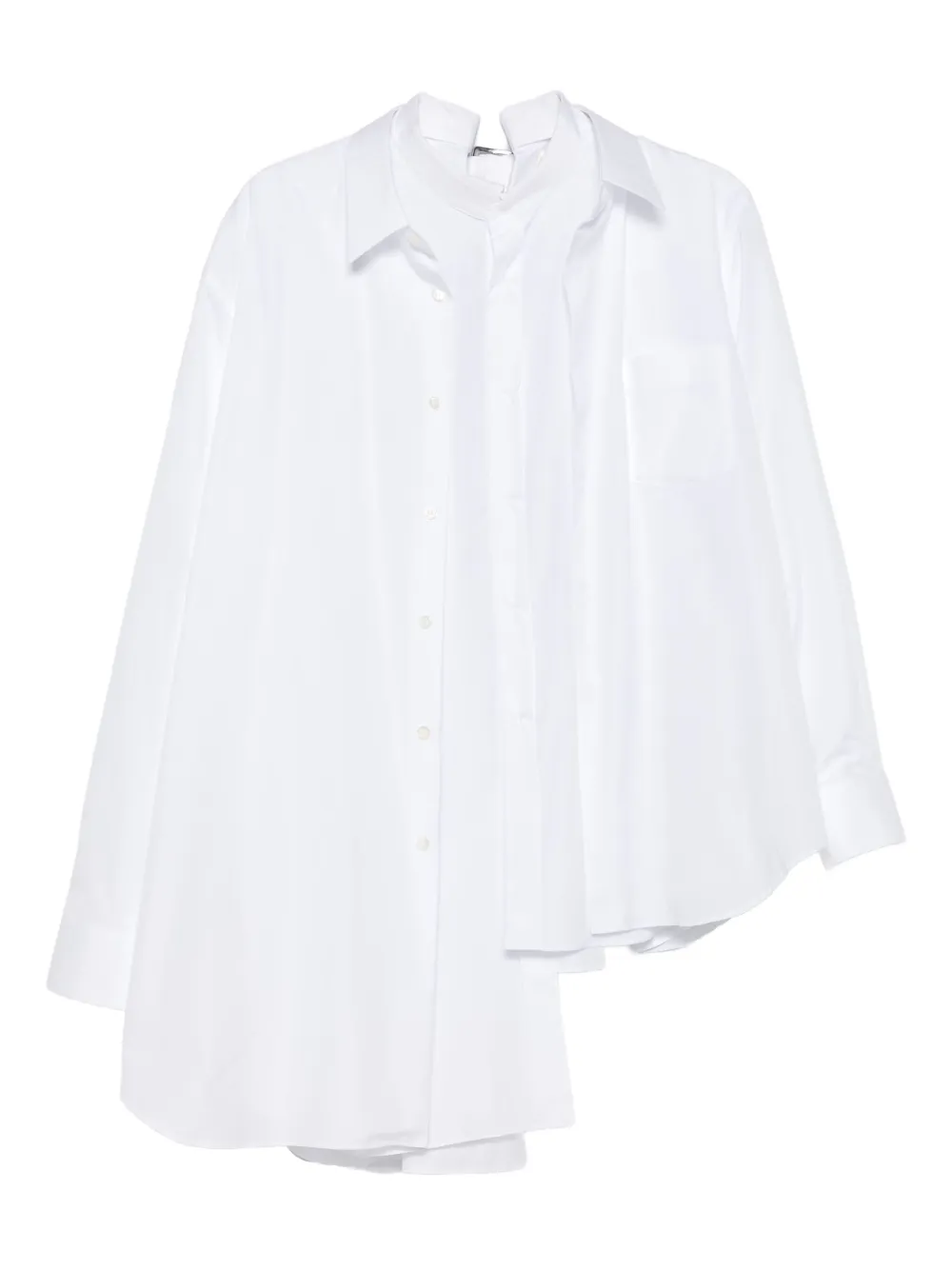Comme Des Garçons asymmetrical buttoned shirt | White | Image 1