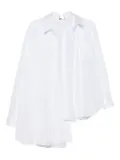 Comme Des Garçons asymmetrical buttoned shirt - White