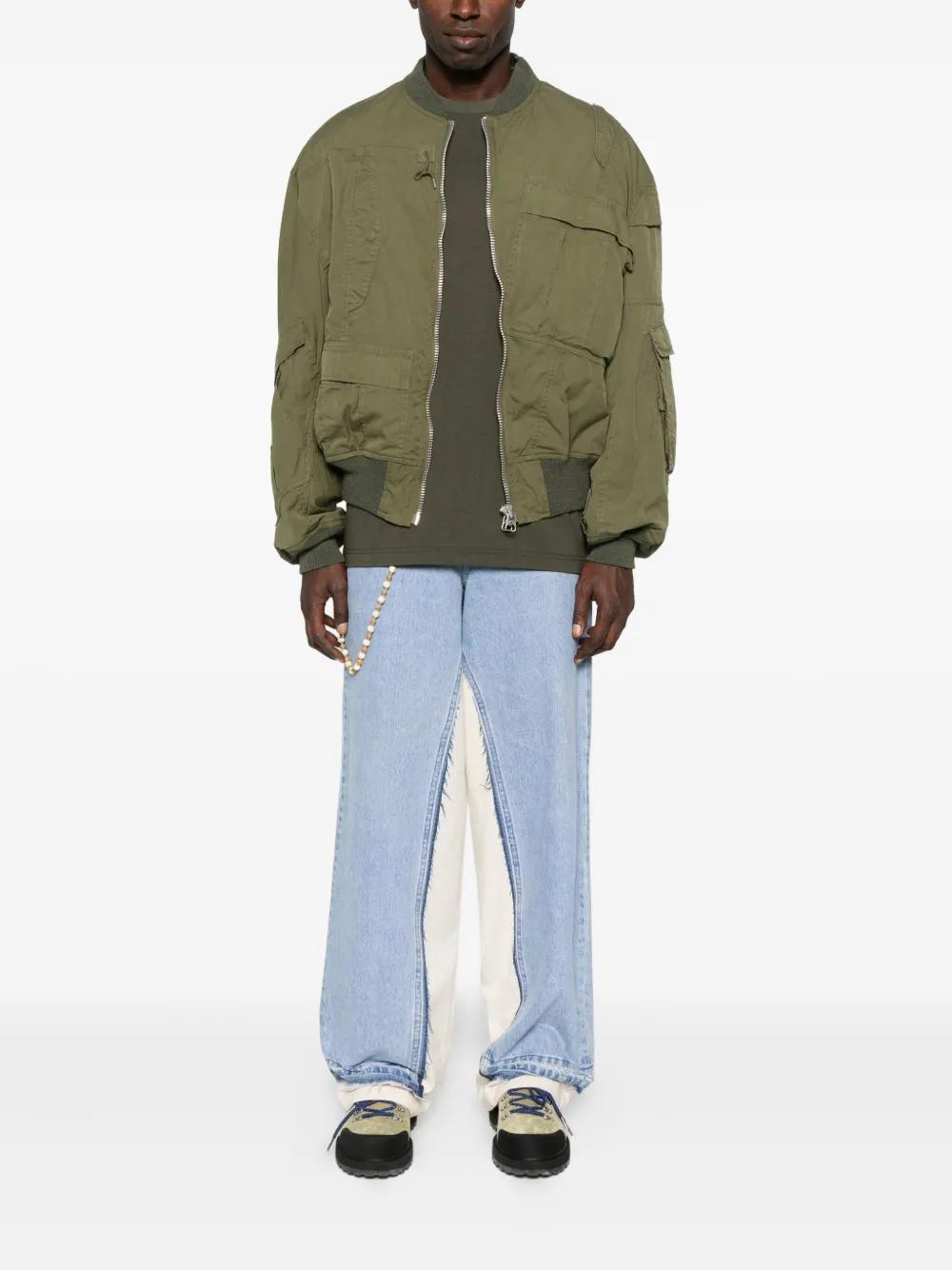 Junya Watanabe MAN Katoenen T-shirt - Groen