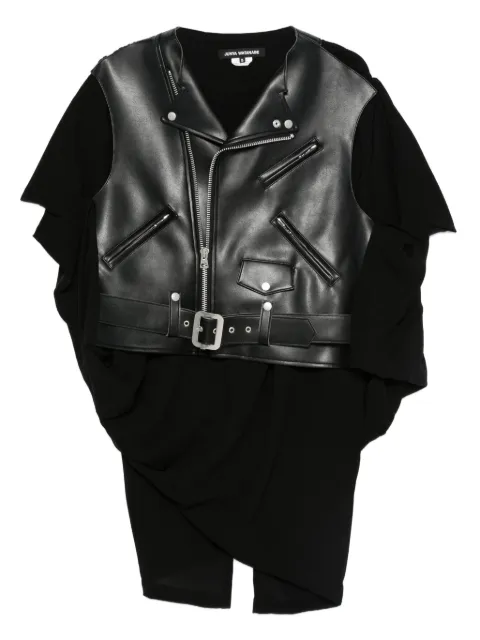 Junya Watanabe draped zip-fastening jacket