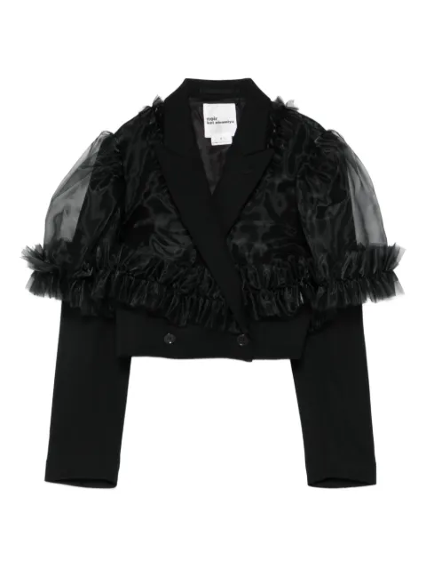Noir Kei Ninomiya Jacke mit Rüschenborte