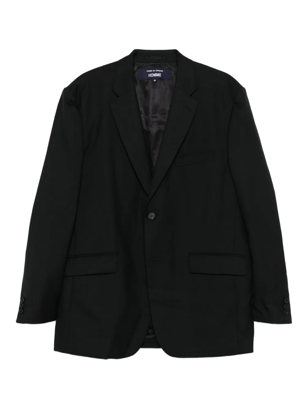 Comme des Garçons Homme single-button wool blazer | Black | Image 1