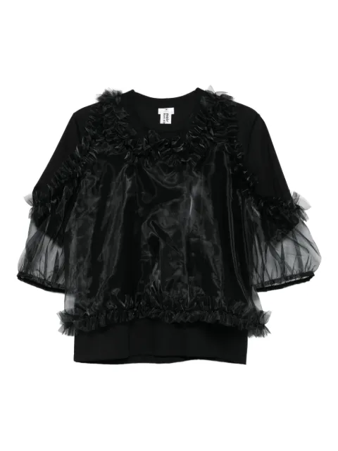 Noir Kei Ninomiya ruffled overlay top