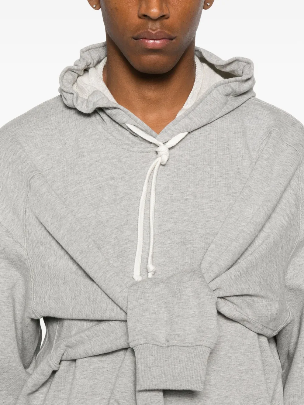 Comme Des Garçons Shirt Sweater met capuchon en zak Grijs