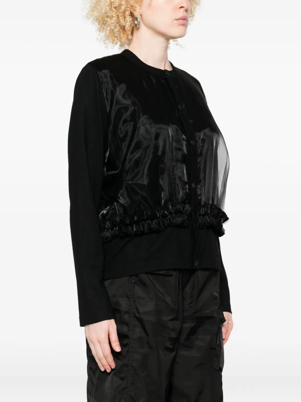 Noir Kei Ninomiya Wollen vest Zwart
