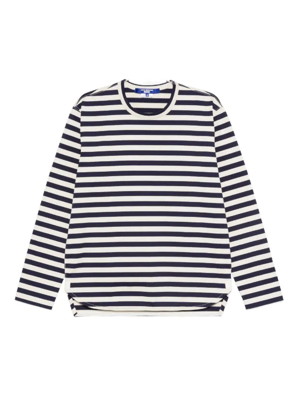 Junya Watanabe MAN long-sleeve Striped T-shirt | Blue | FARFETCH