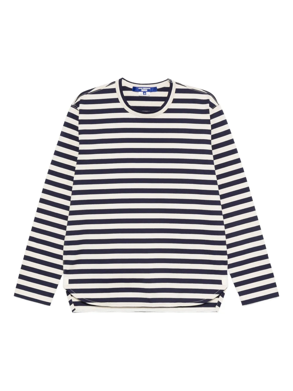 Junya Watanabe MAN ストライプ ロングTシャツ - ブルー Junya Watanabe MAN ストライプ ロングTシャツ - ブルー