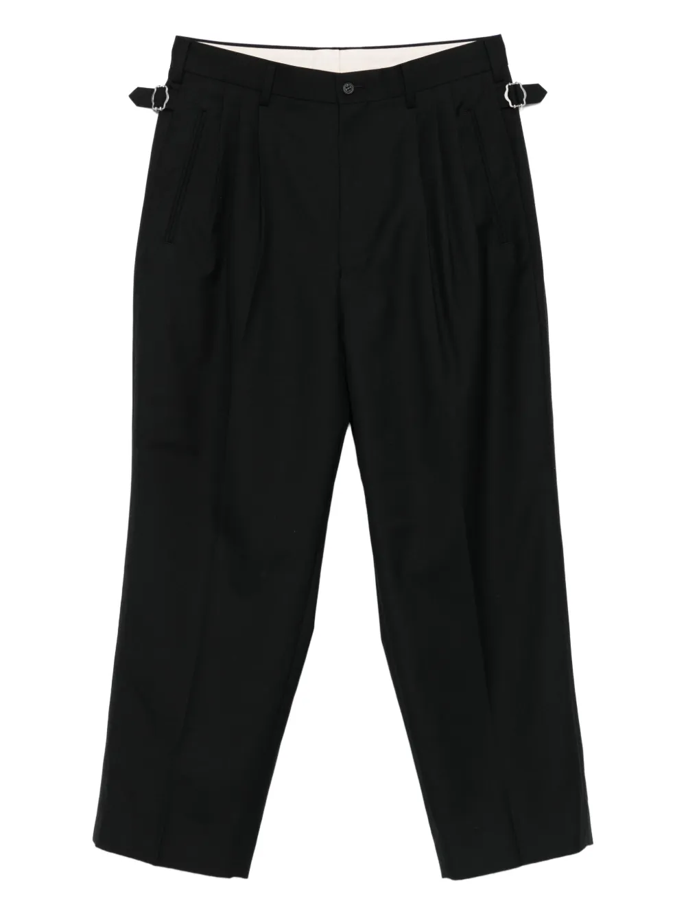 Comme des Garçons Homme pleated-pocket trousers | Black | Image 1