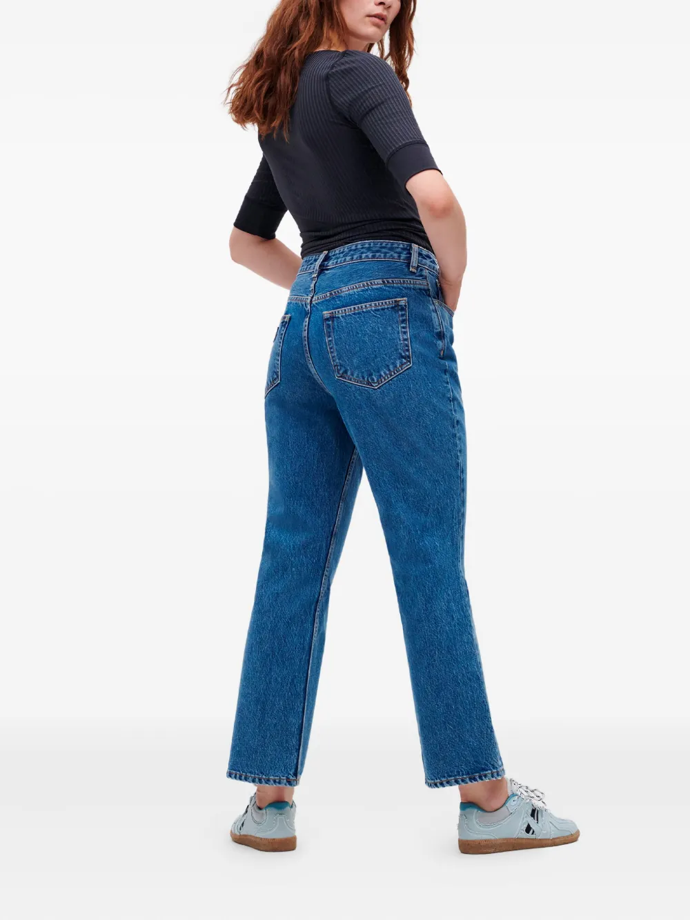 GANNI Straight jeans Blauw