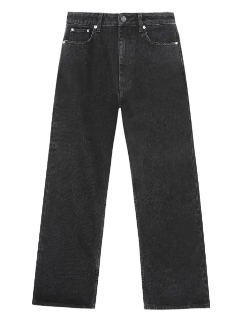 GANNI jeans con parche del logo