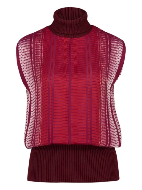 Zeus+Dione turtleneck knitted vest 
