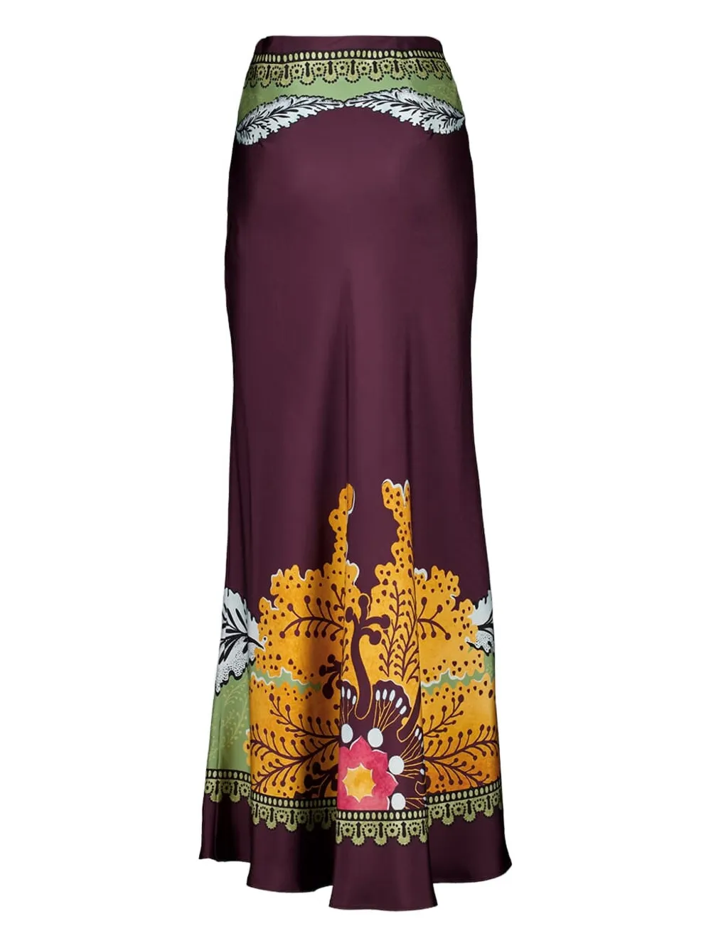 La DoubleJ Maxi-rok met print - Paars