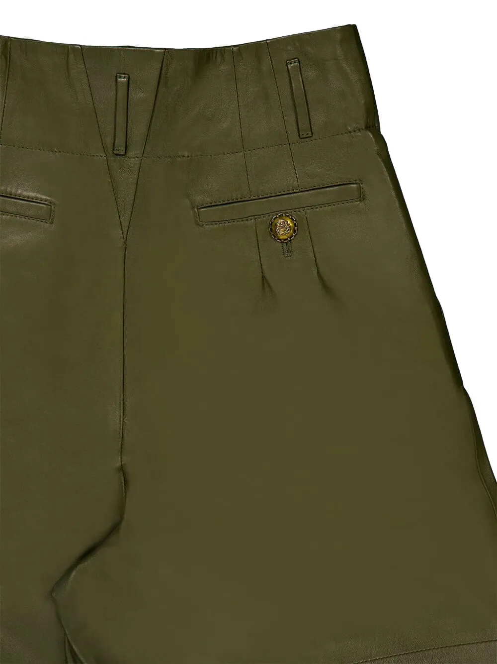 ZIMMERMANN Leren pantalon Groen