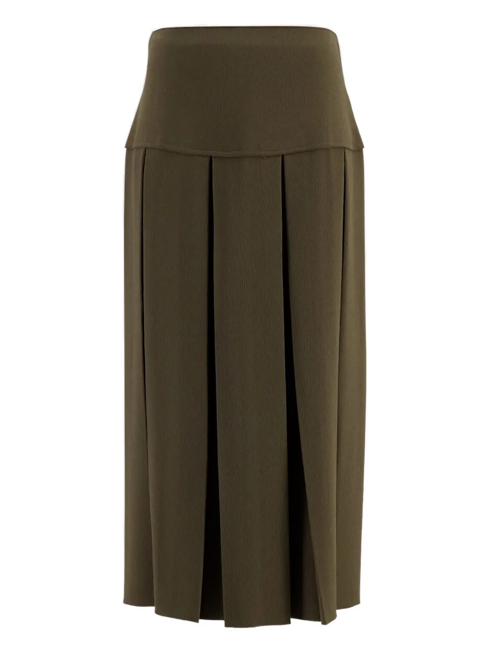 Zeus+Dione falda midi con diseño plisado | marrón | Image 1