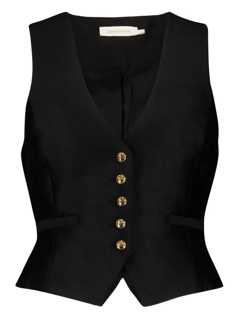 ZIMMERMANN buttoned adjustable waistcoat | Black | Image 1