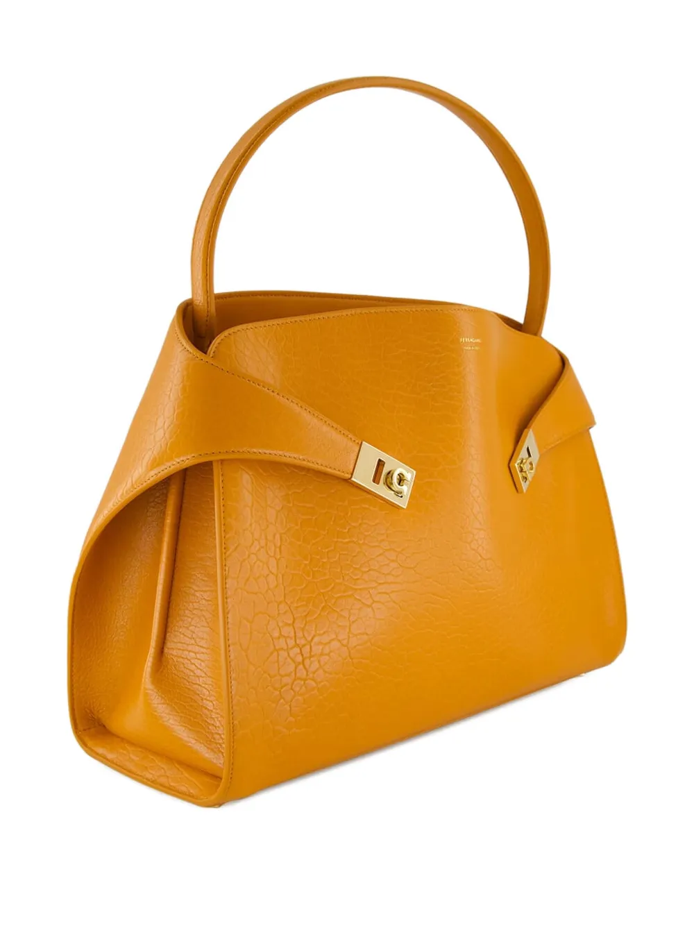 Ferragamo medium Hug maxi-grain leather shoulder bag - Oranje