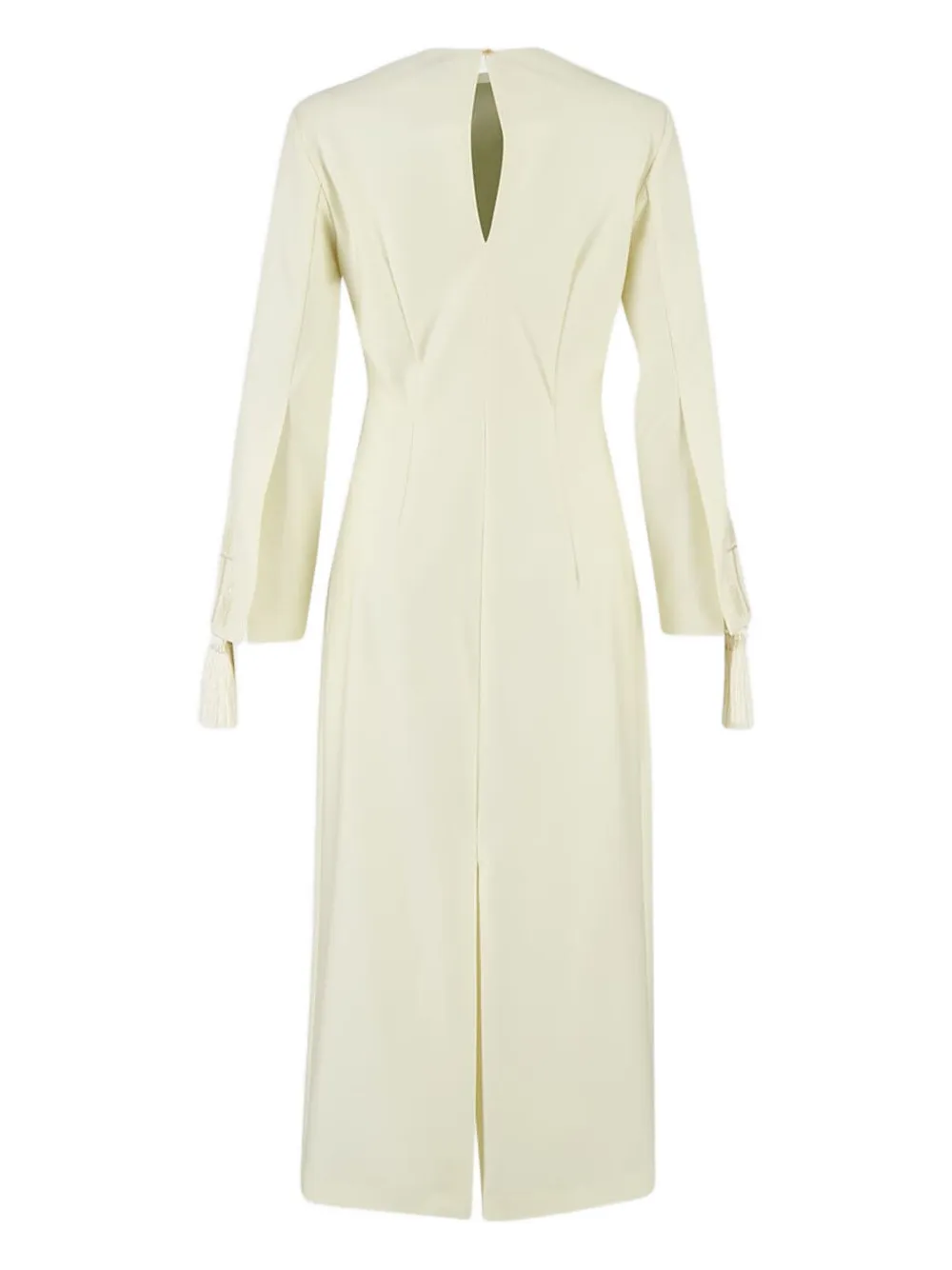 Zeus+Dione Maxi-jurk met kwastje - Beige
