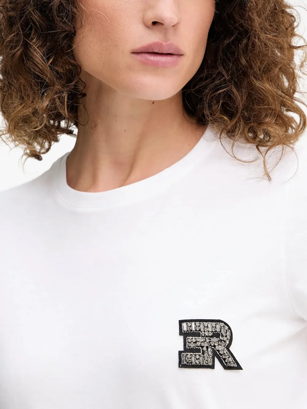 Ermanno Scervino T-shirt met logo-applicatie Wit