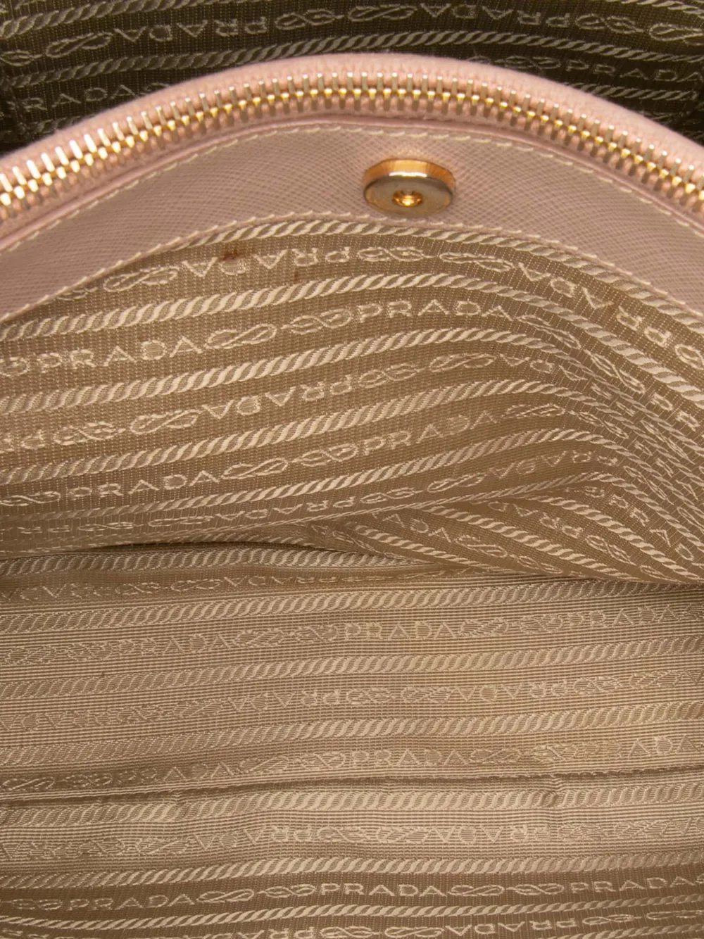 Pre-owned Prada 2010-2025 Small Saffiano Lux Galleria Satchel In Pink