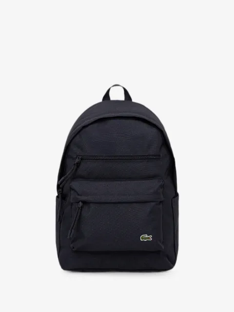 Lacoste logo-patch zip-fastening backpack