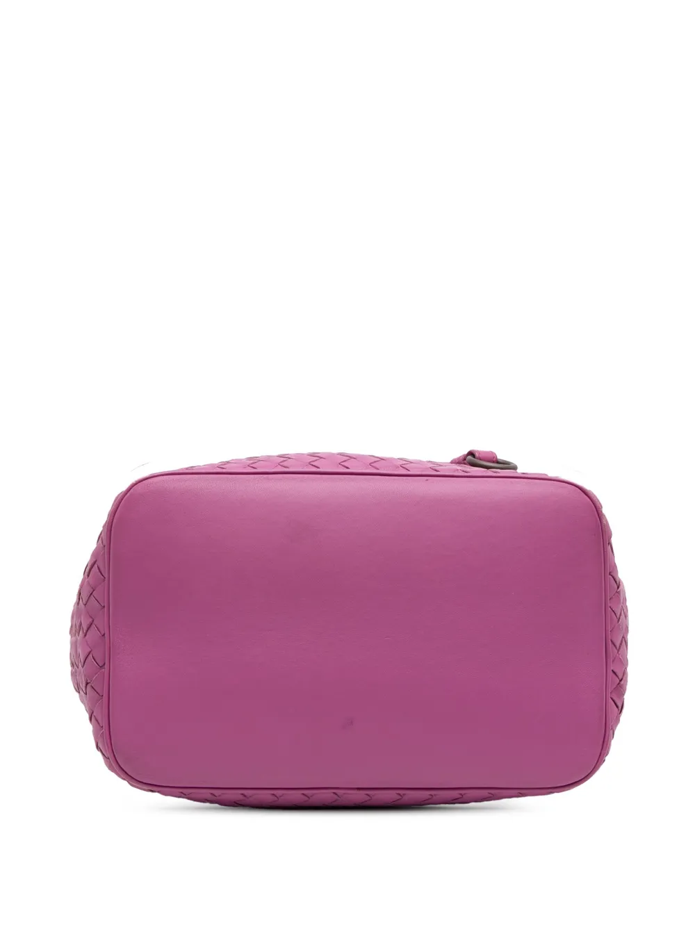 Pre-owned Bottega Veneta 2012-2025 Nappa Intrecciato Bucket Bag In Purple