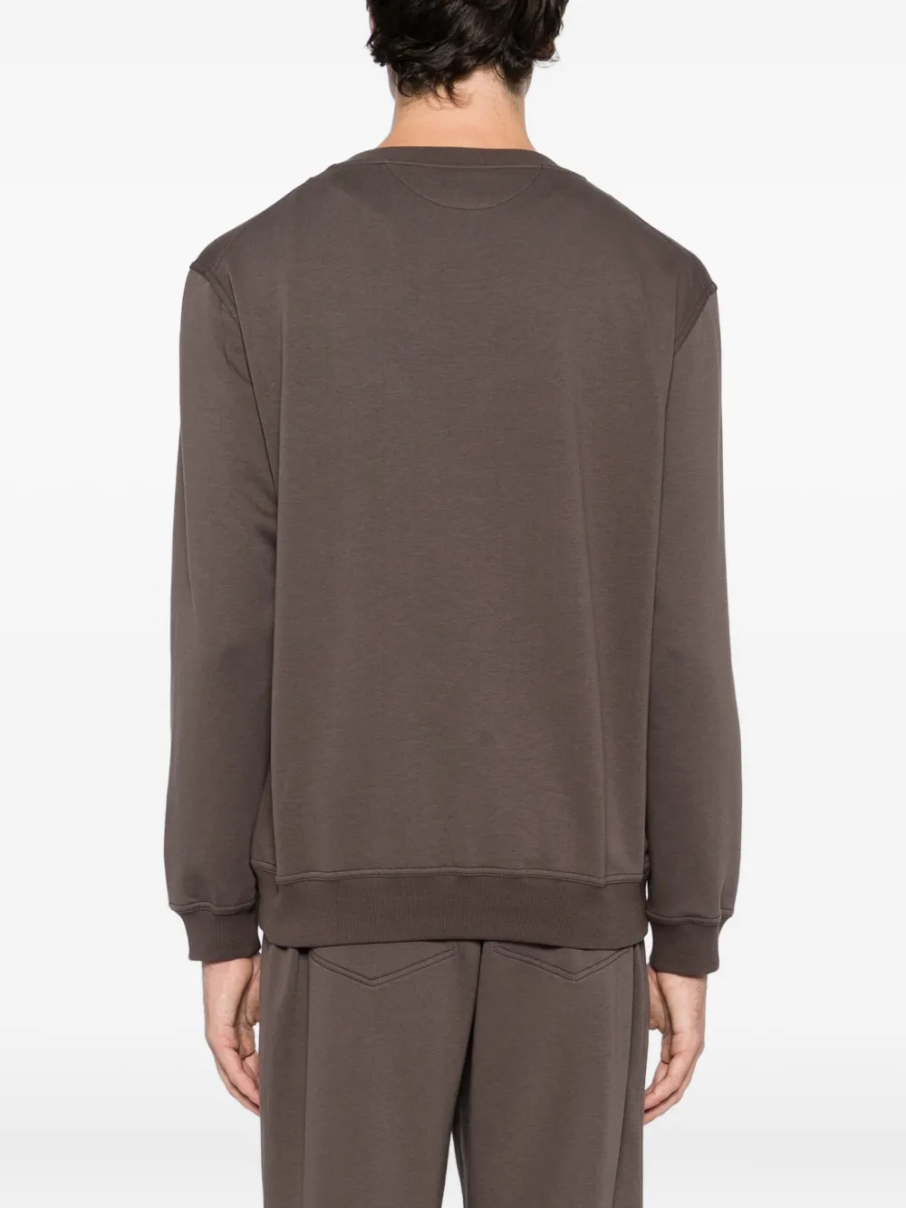 Brunello Cucinelli Graphic-print Sweatshirt In Brown