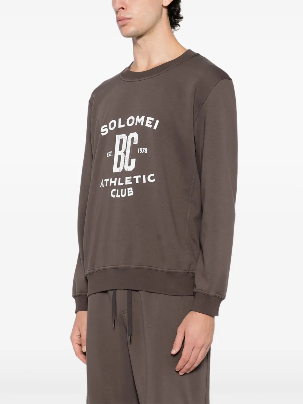 Brunello Cucinelli Sweater met print Bruin