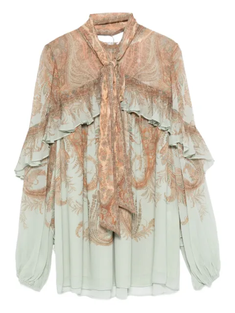 ZIMMERMANN paisley-print ruffled-detail blouse