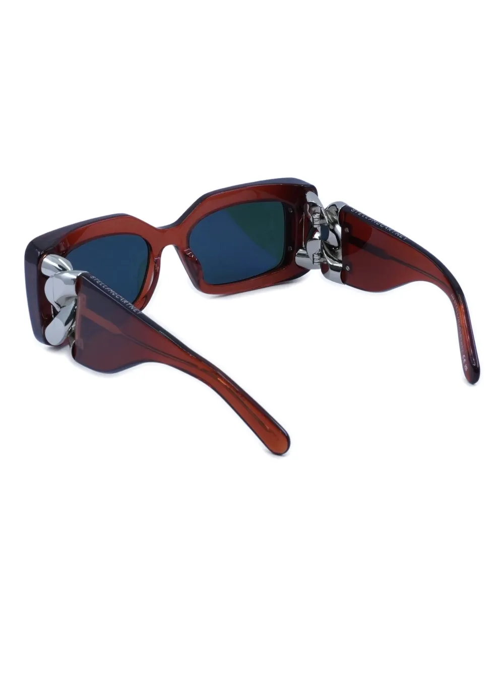 Stella McCartney Eyewear Zonnebril met vierkant montuur Rood