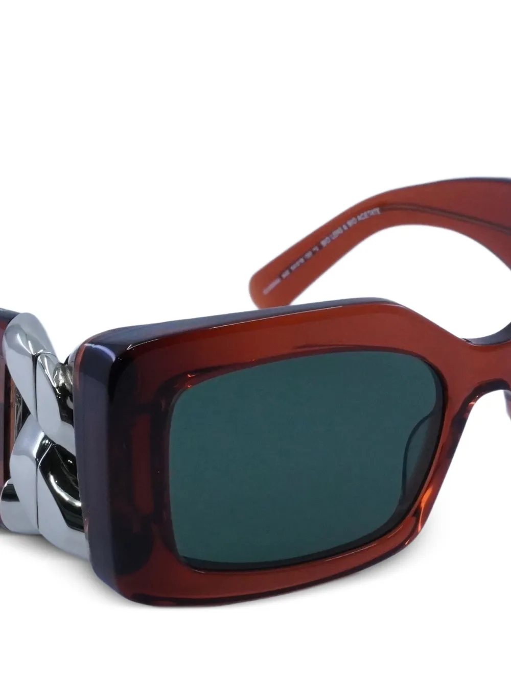 Stella McCartney Eyewear Zonnebril met vierkant montuur Rood