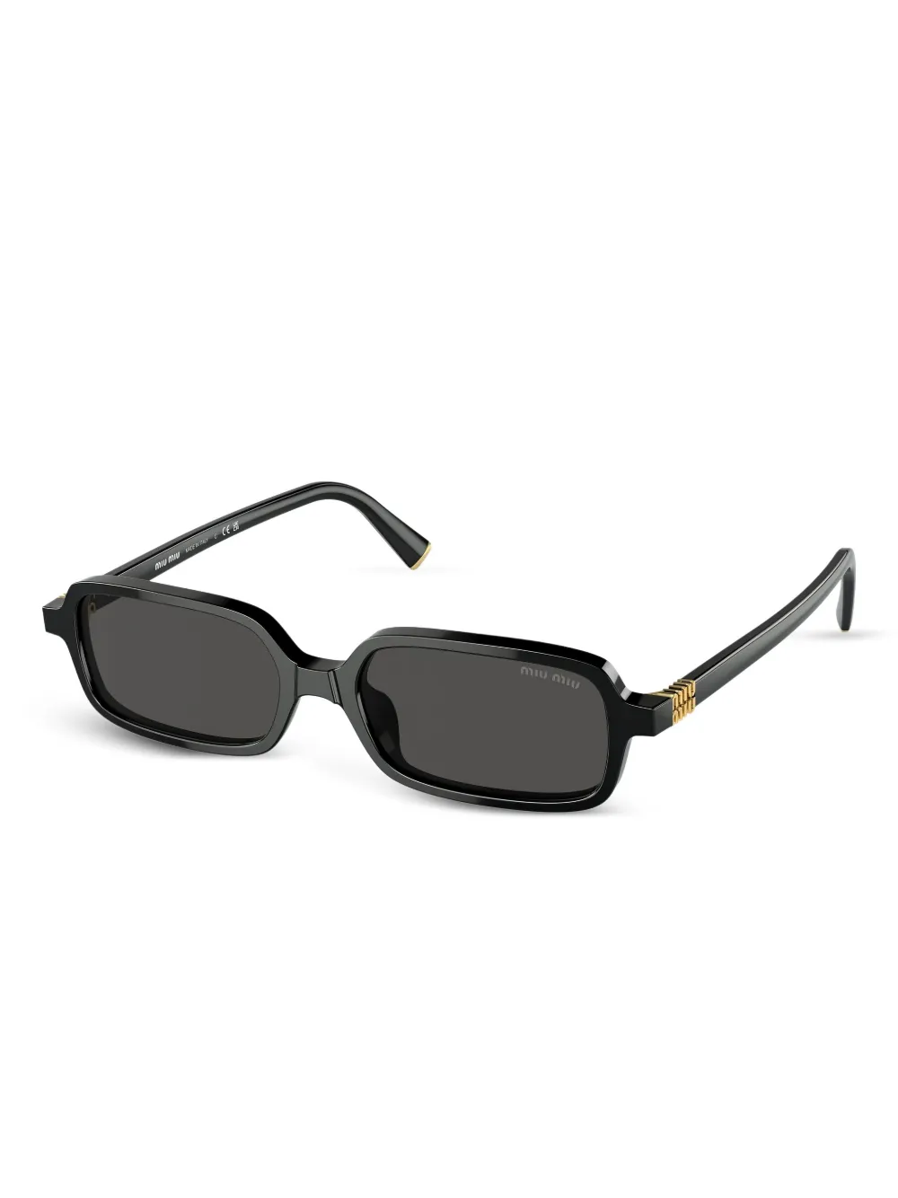 Miu Miu Eyewear rectangle-frame sunglasses | Black | Image 1