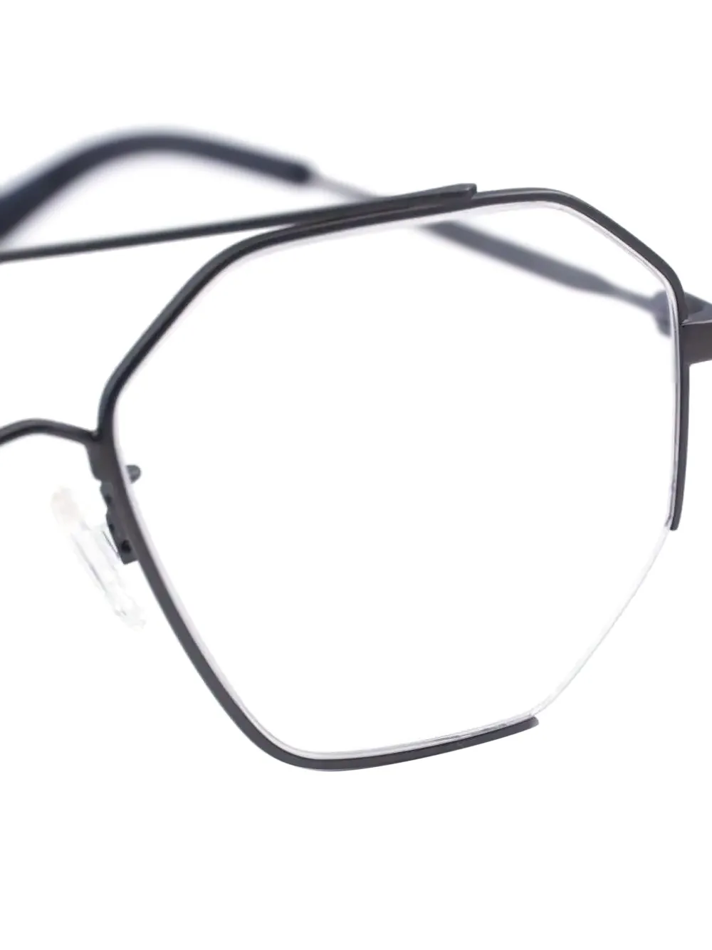 Alexander Mcqueen Mq0261o Geometric Glasses In Black