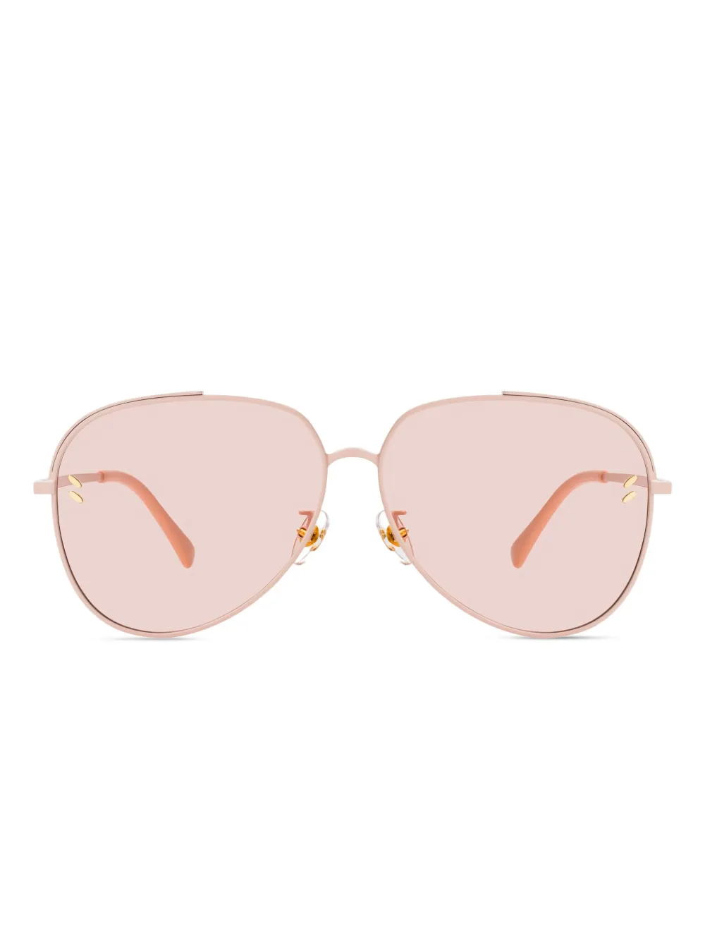 Stella McCartney Eyewear Zonnebril met piloten montuur Roze