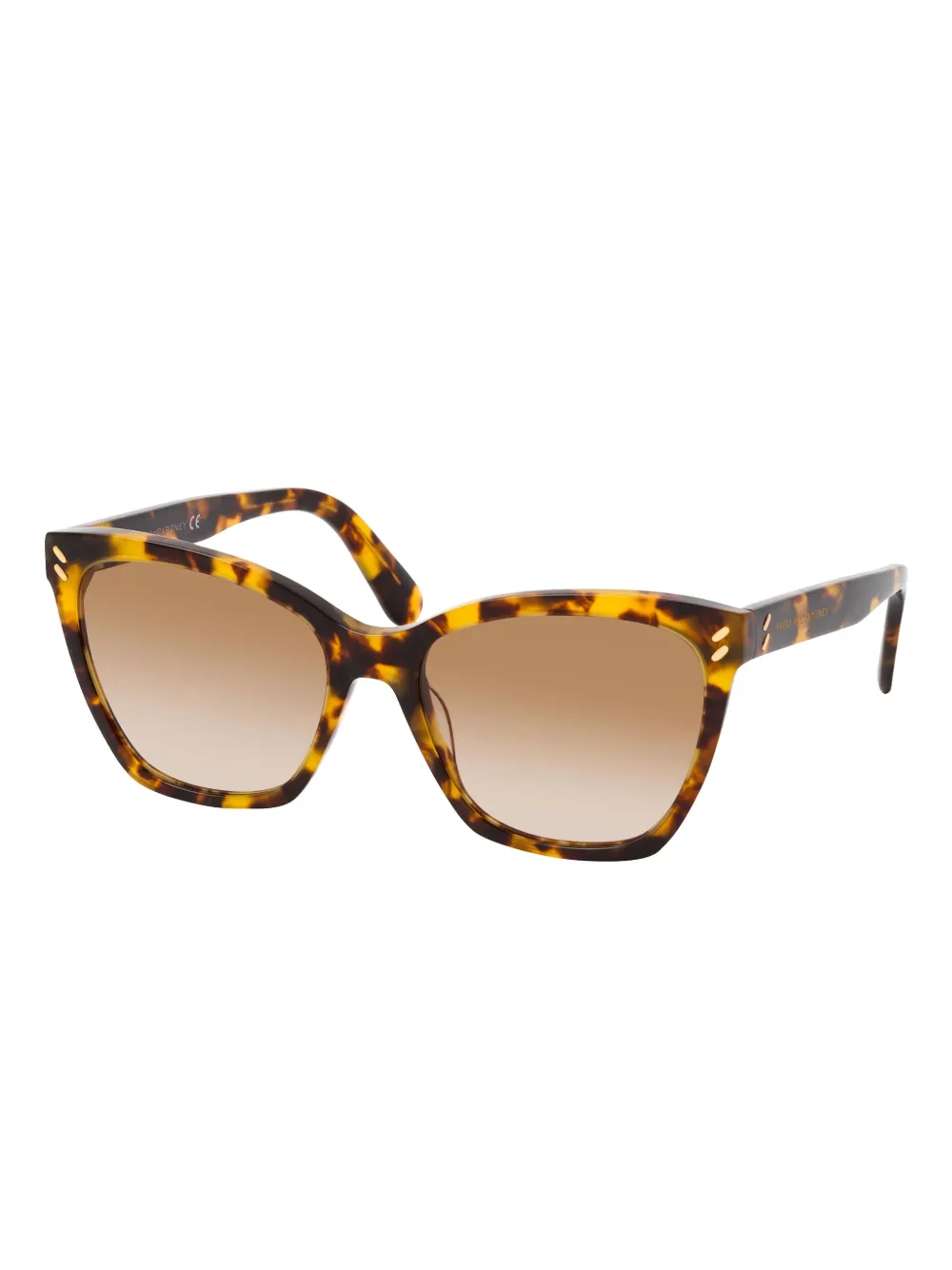 Stella McCartney Eyewear Zonnebril met vierkant montuur - Bruin