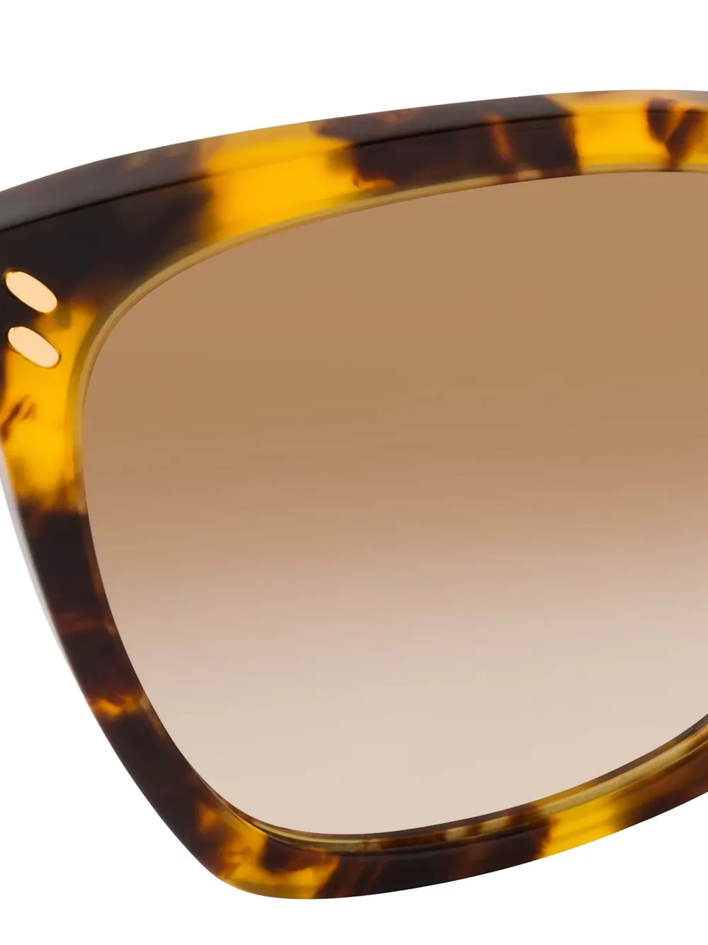 Stella McCartney Eyewear Zonnebril met vierkant montuur Bruin