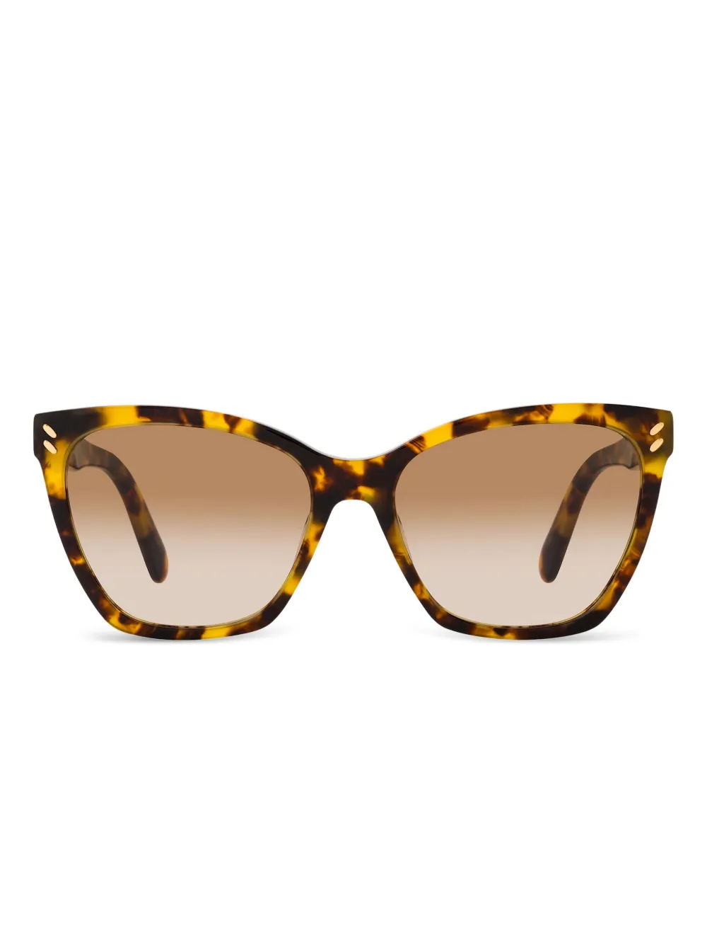 Stella McCartney Eyewear Zonnebril met vierkant montuur Bruin