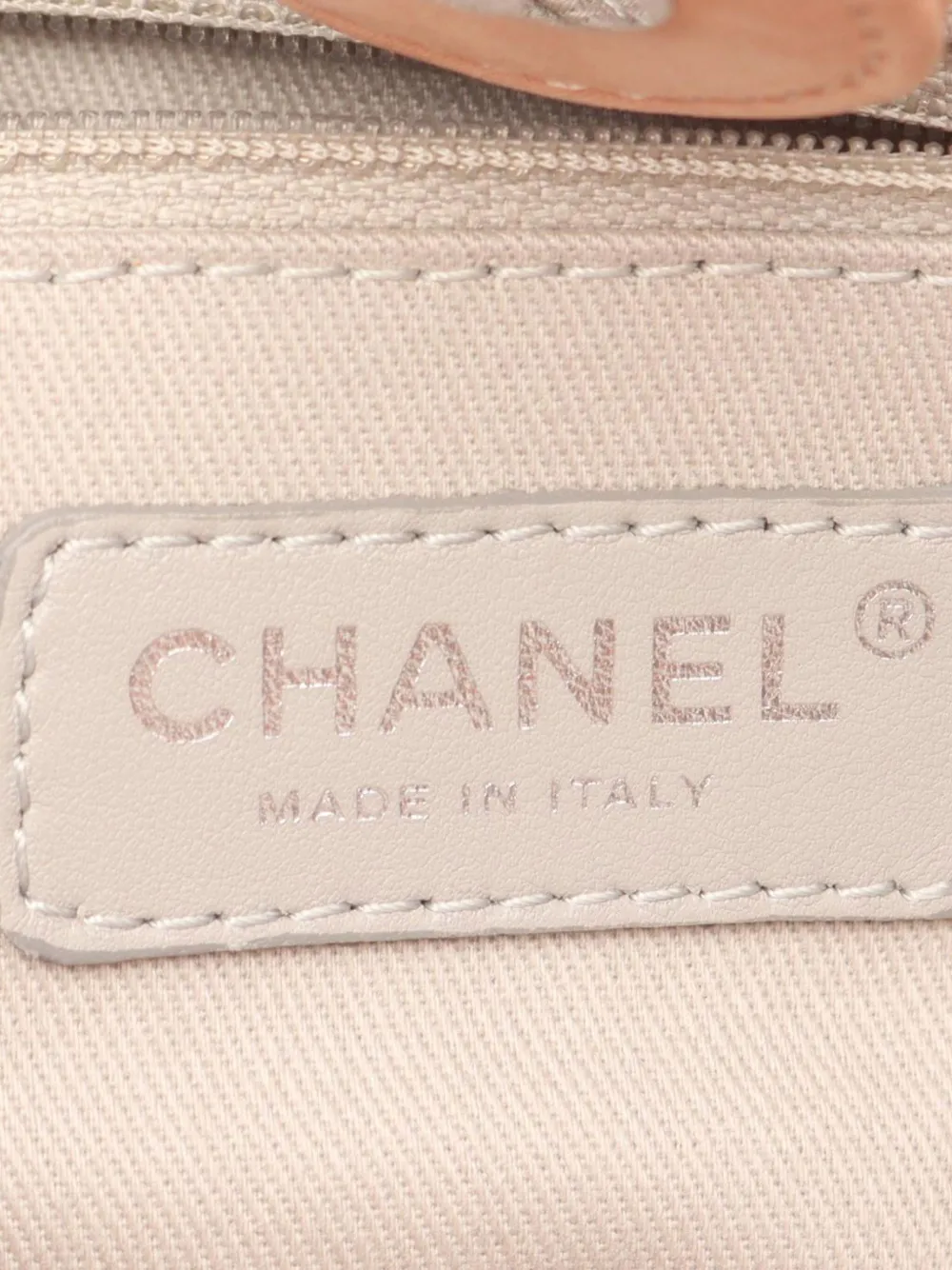 Pre-owned Chanel 2012 Large Cc Quilted Suede Sea Hit Tote Satchel In Pink
