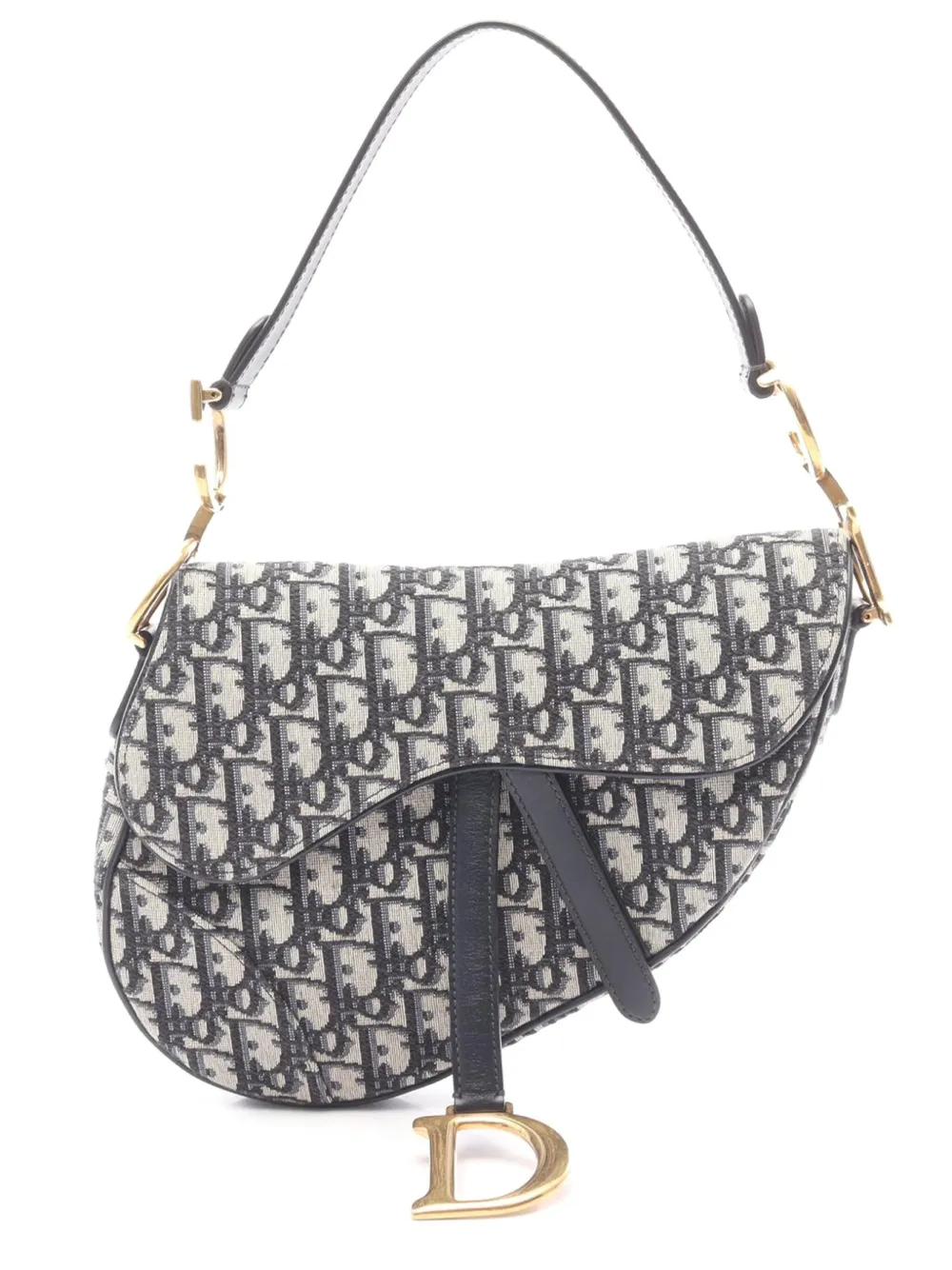 Christian Dior Pre-Owned 2018 Oblique Canvas Saddle Bag shoulder bag | Brown | Image 1