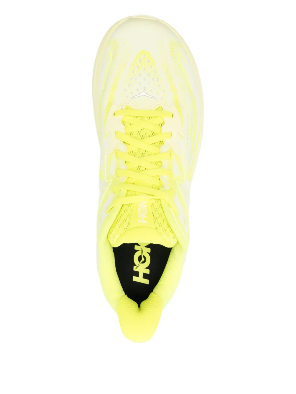 HOKA lace-up mesh trainers Yellow